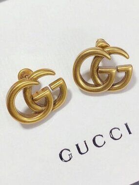 Gucci G Logo Gold Earrings